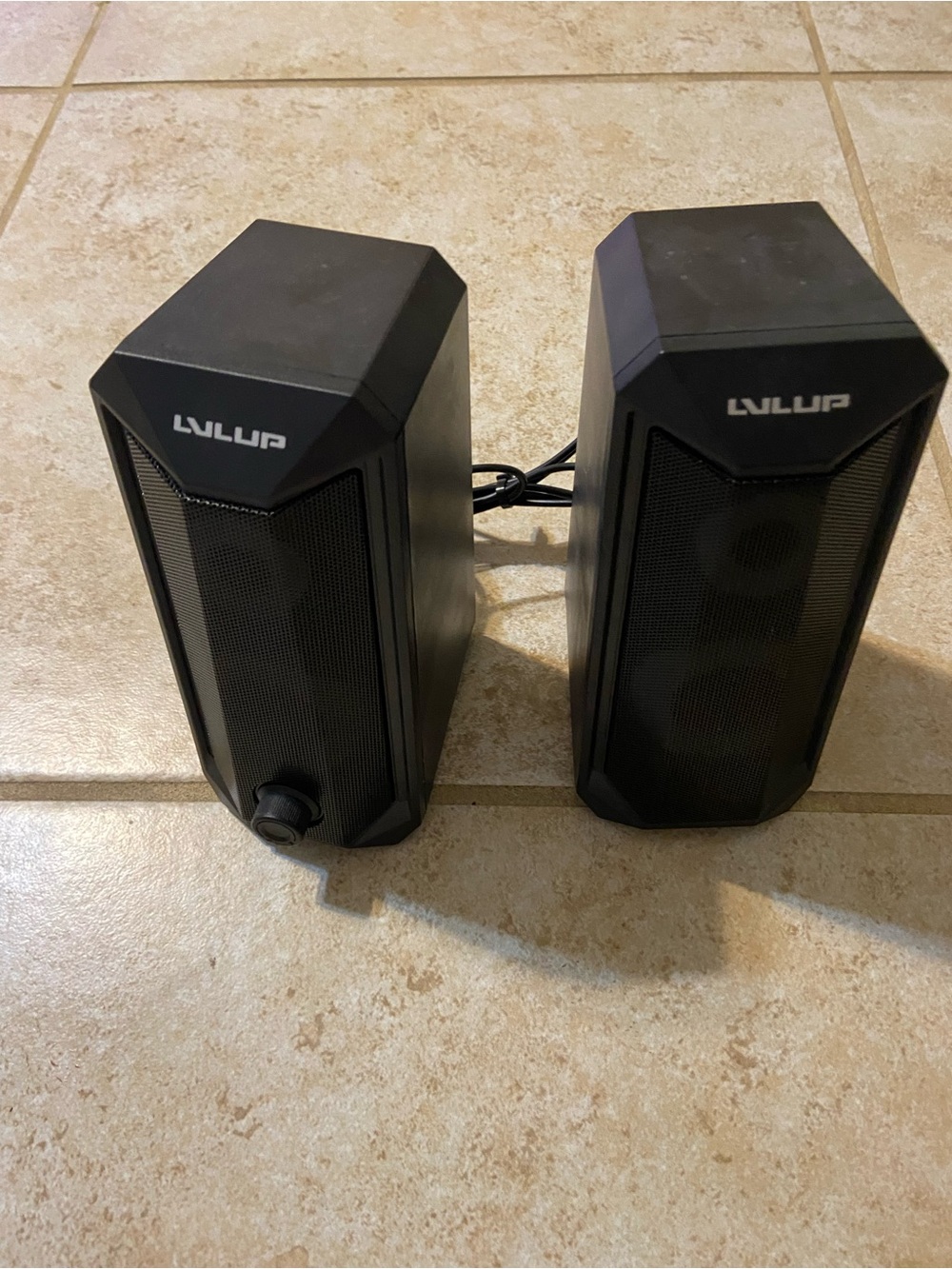 Black Computer Speakers - Compact Portable Audio Pair
